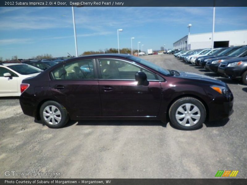 Deep Cherry Red Pearl / Ivory 2012 Subaru Impreza 2.0i 4 Door