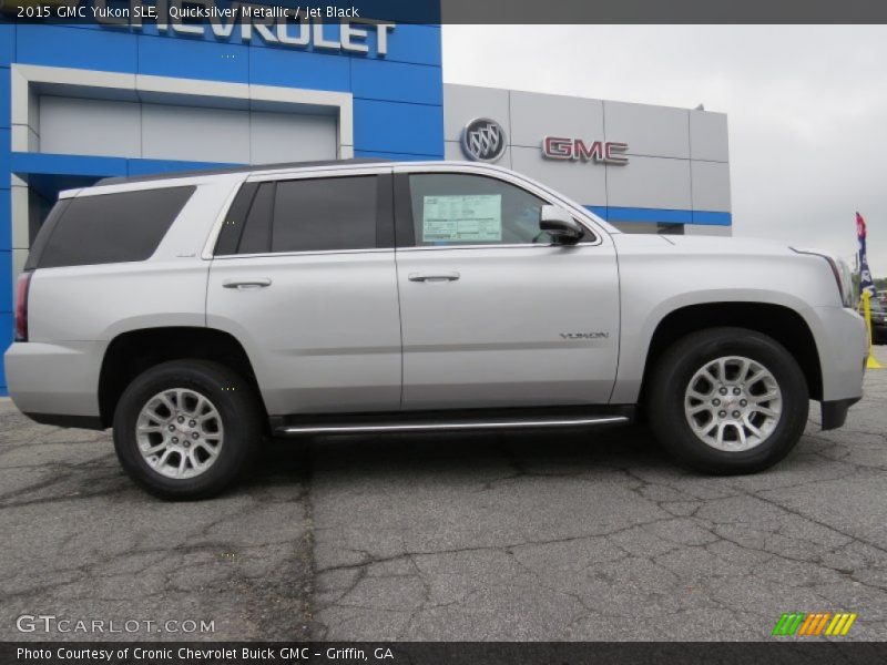 Quicksilver Metallic / Jet Black 2015 GMC Yukon SLE