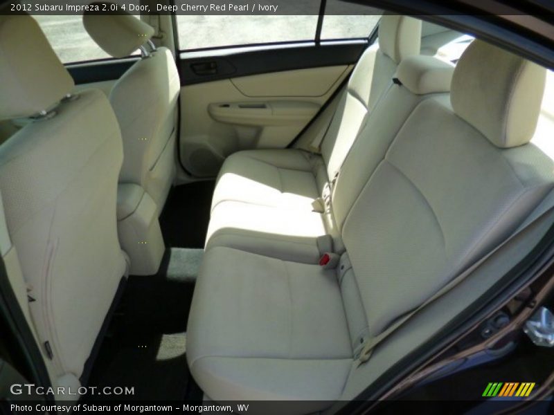 Deep Cherry Red Pearl / Ivory 2012 Subaru Impreza 2.0i 4 Door