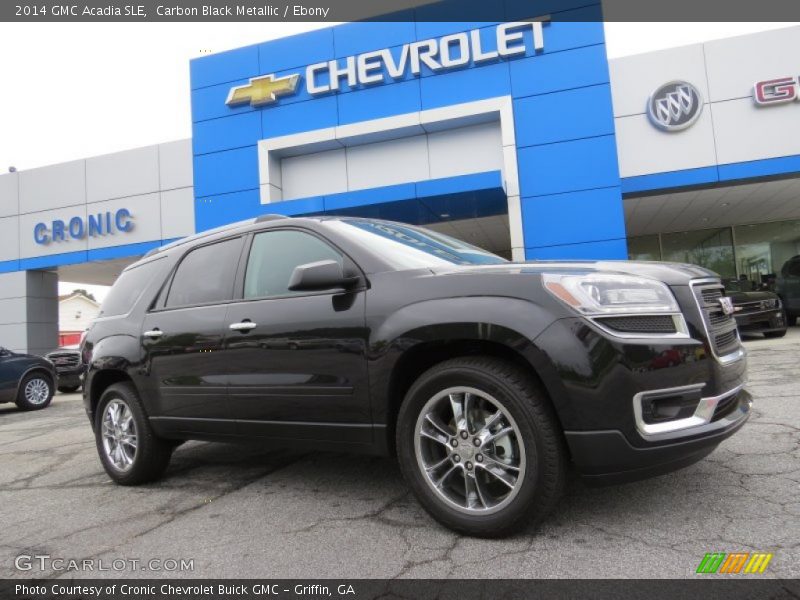 Carbon Black Metallic / Ebony 2014 GMC Acadia SLE