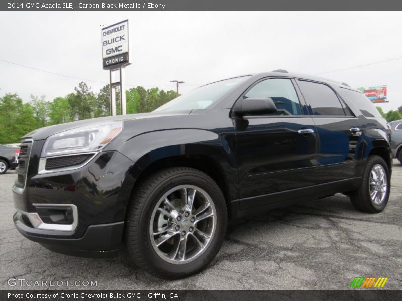 Carbon Black Metallic / Ebony 2014 GMC Acadia SLE