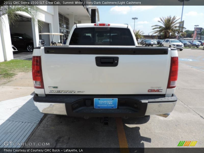 Summit White / Very Dark Cashmere/Light Cashmere 2011 GMC Sierra 1500 SLT Crew Cab
