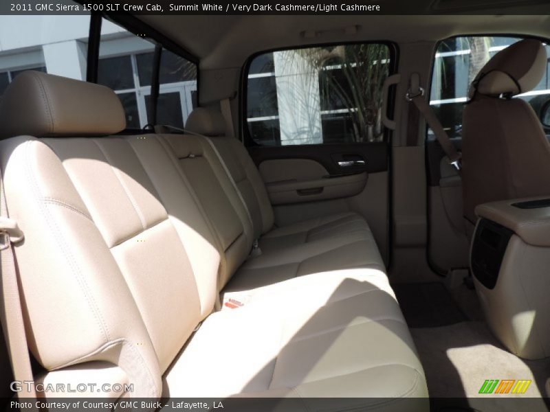 Summit White / Very Dark Cashmere/Light Cashmere 2011 GMC Sierra 1500 SLT Crew Cab