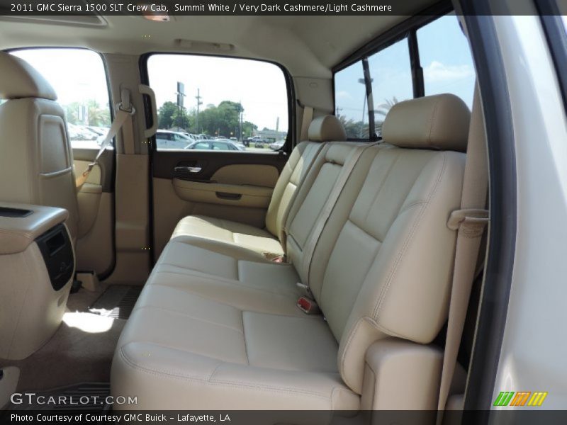 Summit White / Very Dark Cashmere/Light Cashmere 2011 GMC Sierra 1500 SLT Crew Cab