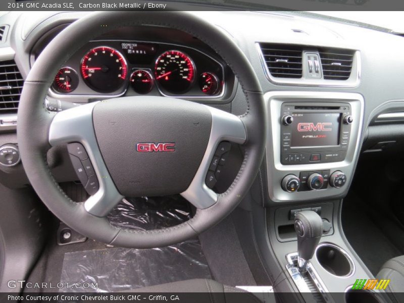 Carbon Black Metallic / Ebony 2014 GMC Acadia SLE