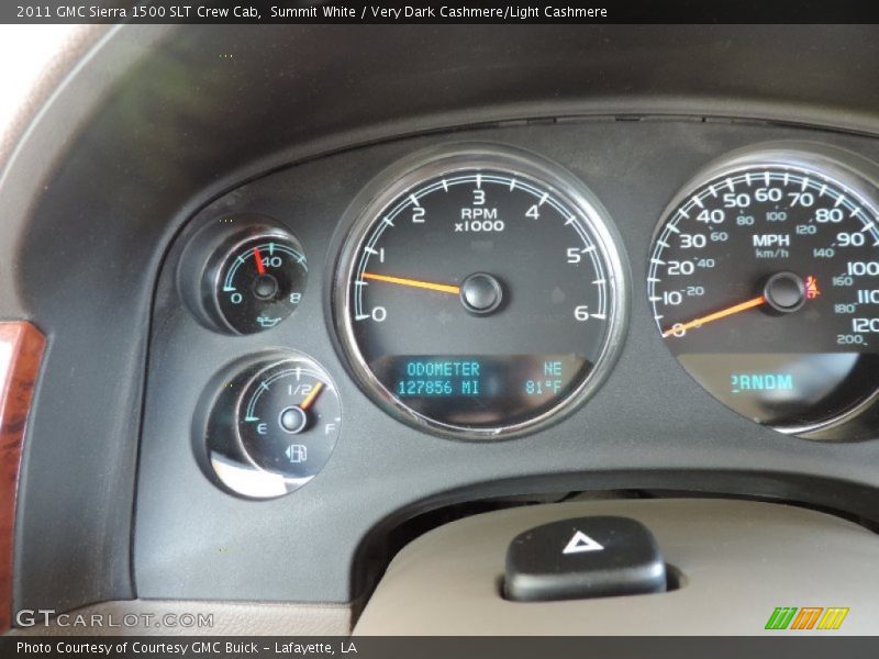Summit White / Very Dark Cashmere/Light Cashmere 2011 GMC Sierra 1500 SLT Crew Cab