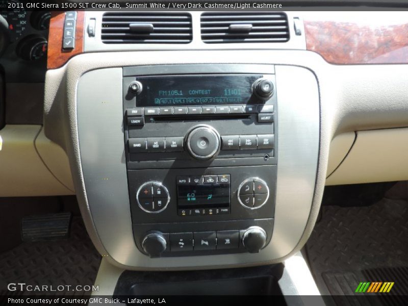 Summit White / Very Dark Cashmere/Light Cashmere 2011 GMC Sierra 1500 SLT Crew Cab