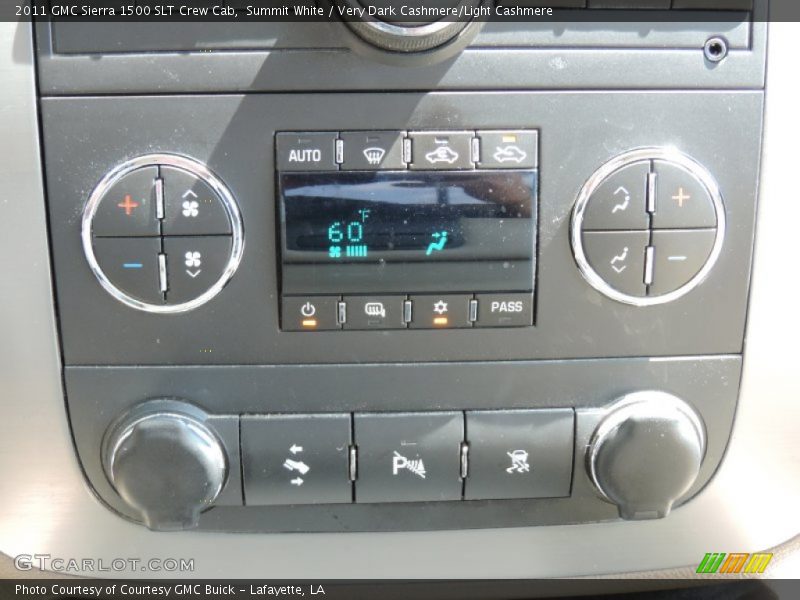Summit White / Very Dark Cashmere/Light Cashmere 2011 GMC Sierra 1500 SLT Crew Cab