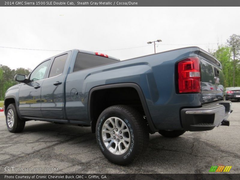 Stealth Gray Metallic / Cocoa/Dune 2014 GMC Sierra 1500 SLE Double Cab