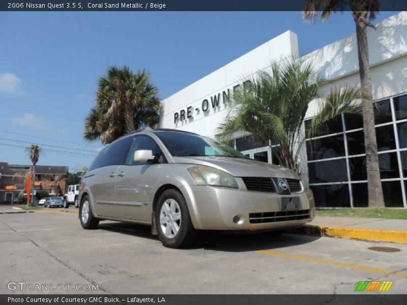 Coral Sand Metallic / Beige 2006 Nissan Quest 3.5 S