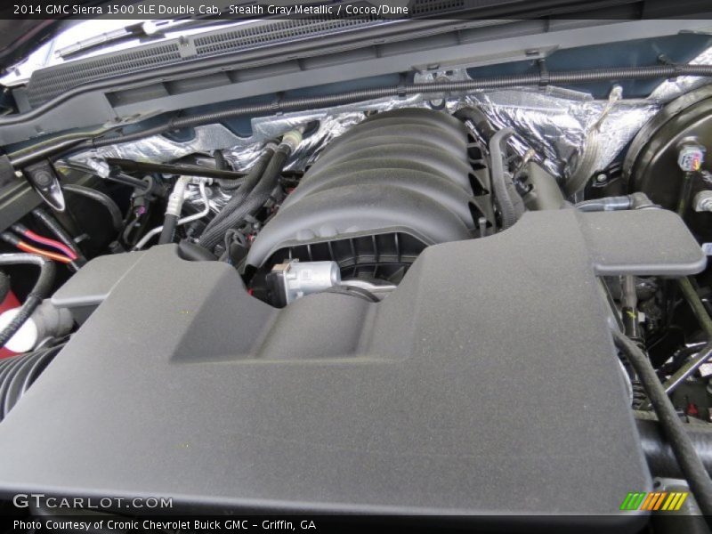 Stealth Gray Metallic / Cocoa/Dune 2014 GMC Sierra 1500 SLE Double Cab