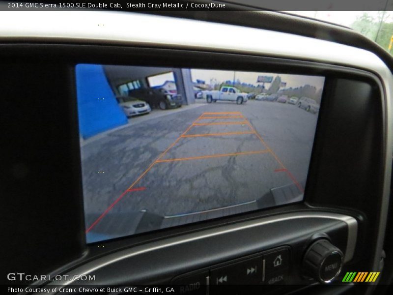Stealth Gray Metallic / Cocoa/Dune 2014 GMC Sierra 1500 SLE Double Cab