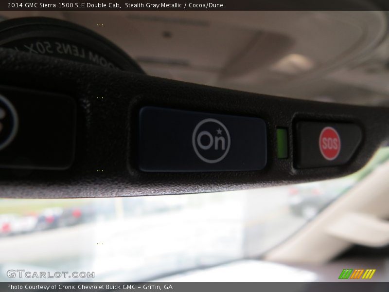 Stealth Gray Metallic / Cocoa/Dune 2014 GMC Sierra 1500 SLE Double Cab