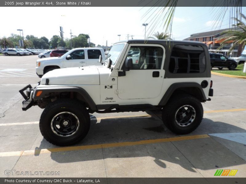 Stone White / Khaki 2005 Jeep Wrangler X 4x4