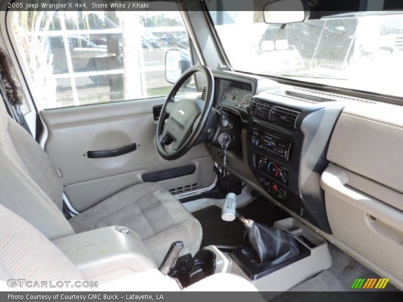 Stone White / Khaki 2005 Jeep Wrangler X 4x4