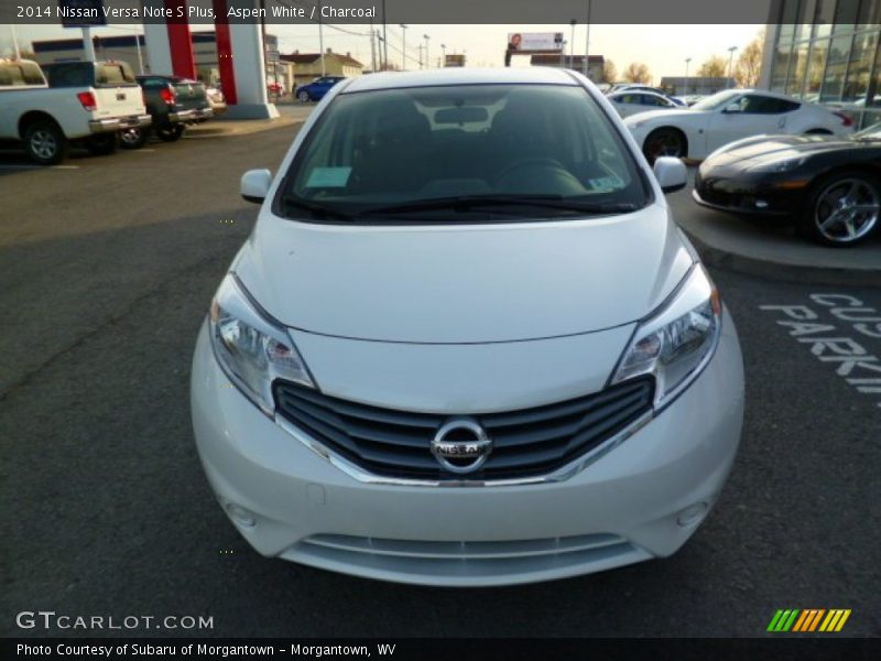 Aspen White / Charcoal 2014 Nissan Versa Note S Plus