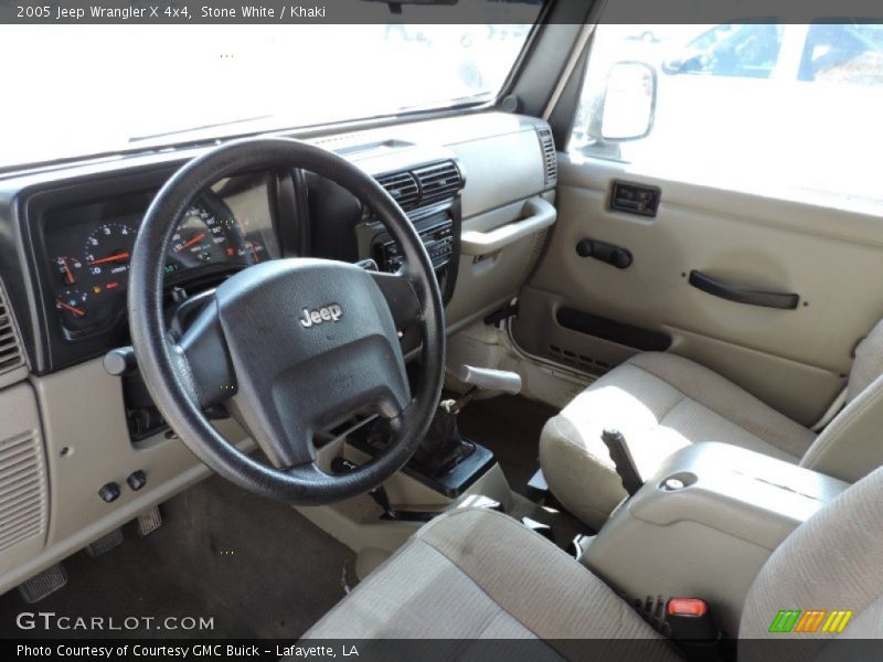 Stone White / Khaki 2005 Jeep Wrangler X 4x4