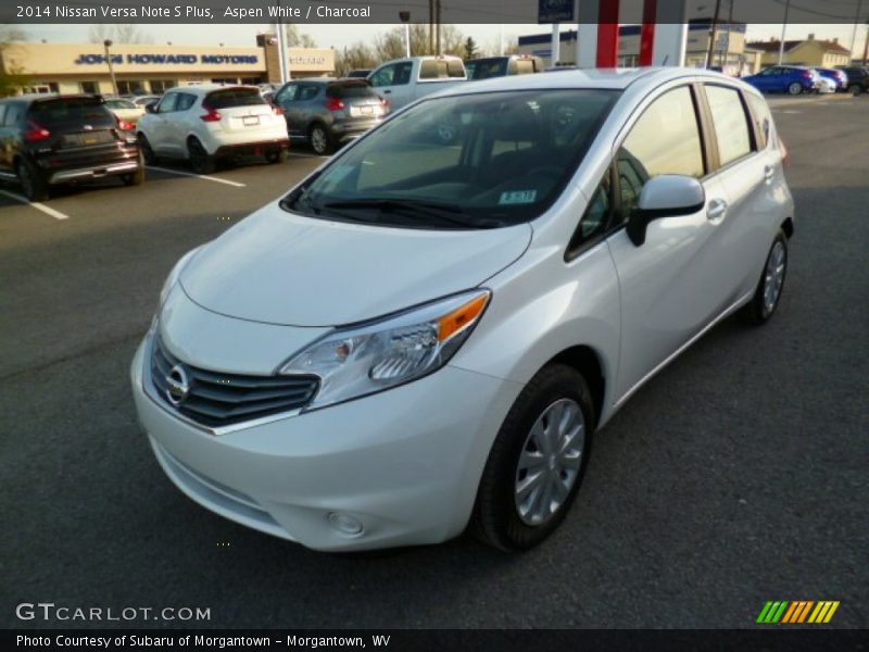 Aspen White / Charcoal 2014 Nissan Versa Note S Plus