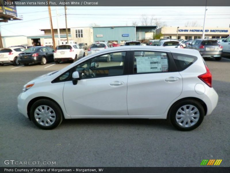 Aspen White / Charcoal 2014 Nissan Versa Note S Plus