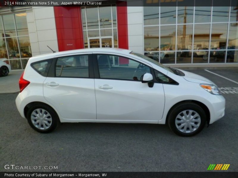 Aspen White / Charcoal 2014 Nissan Versa Note S Plus