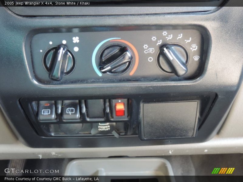 Stone White / Khaki 2005 Jeep Wrangler X 4x4