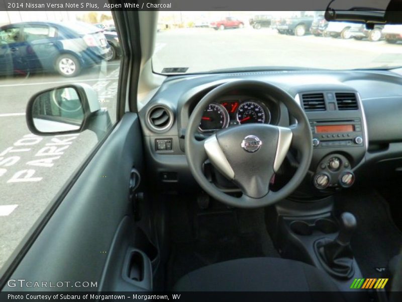 Aspen White / Charcoal 2014 Nissan Versa Note S Plus