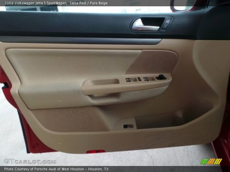 Salsa Red / Pure Beige 2009 Volkswagen Jetta S SportWagen