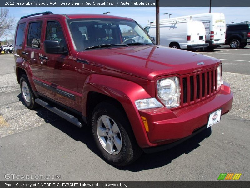 Deep Cherry Red Crystal Pearl / Pastel Pebble Beige 2012 Jeep Liberty Sport 4x4