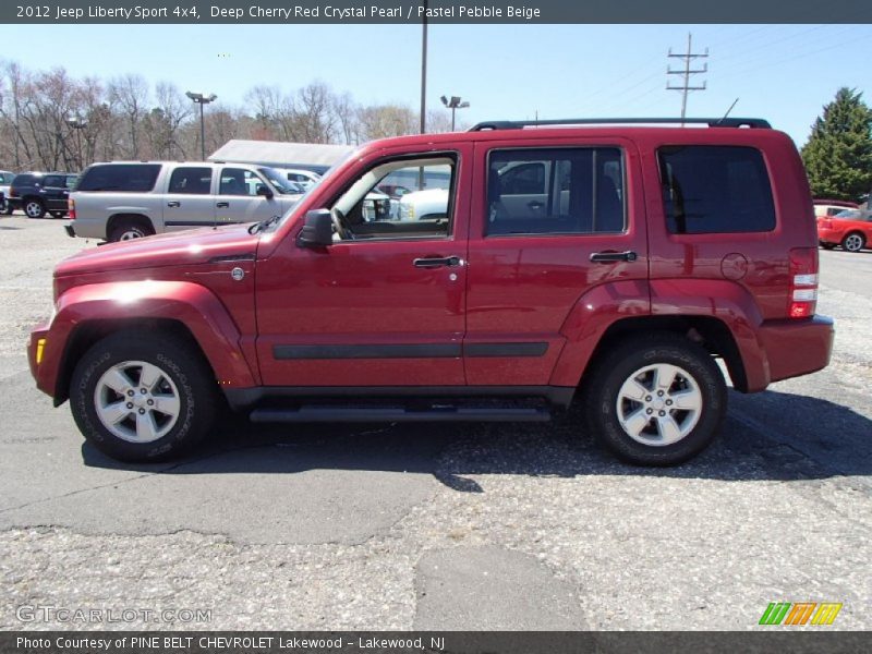 Deep Cherry Red Crystal Pearl / Pastel Pebble Beige 2012 Jeep Liberty Sport 4x4