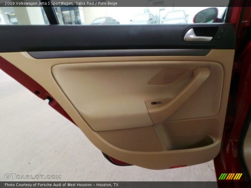 Salsa Red / Pure Beige 2009 Volkswagen Jetta S SportWagen