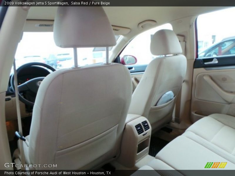 Salsa Red / Pure Beige 2009 Volkswagen Jetta S SportWagen