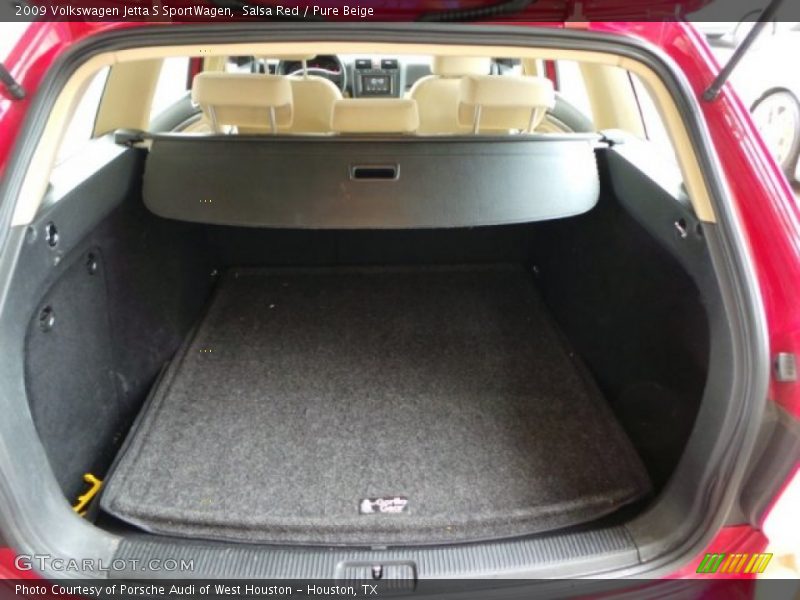 Salsa Red / Pure Beige 2009 Volkswagen Jetta S SportWagen