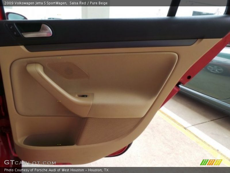 Salsa Red / Pure Beige 2009 Volkswagen Jetta S SportWagen
