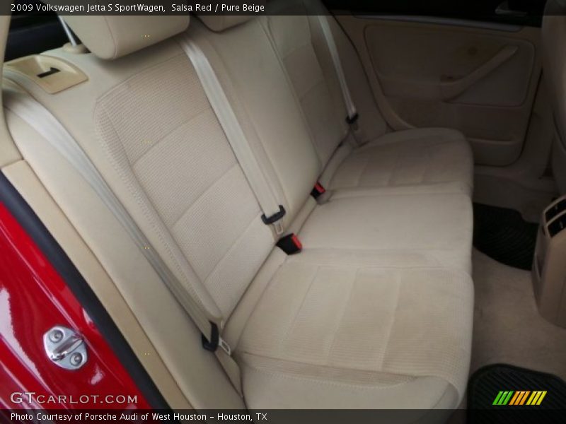 Salsa Red / Pure Beige 2009 Volkswagen Jetta S SportWagen