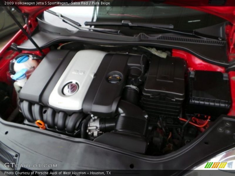 Salsa Red / Pure Beige 2009 Volkswagen Jetta S SportWagen