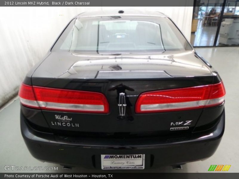 Black / Dark Charcoal 2012 Lincoln MKZ Hybrid