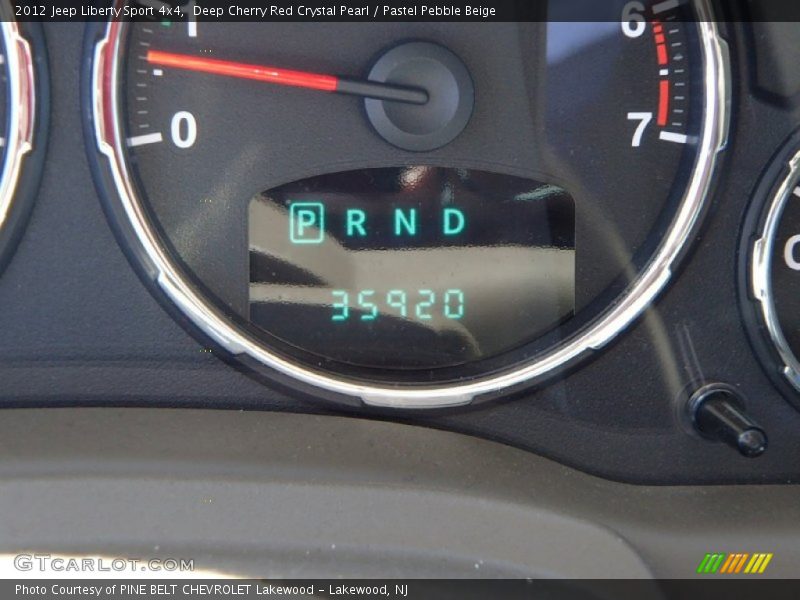 Deep Cherry Red Crystal Pearl / Pastel Pebble Beige 2012 Jeep Liberty Sport 4x4