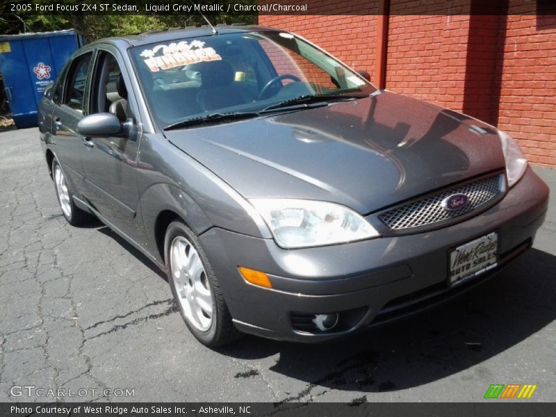Liquid Grey Metallic / Charcoal/Charcoal 2005 Ford Focus ZX4 ST Sedan