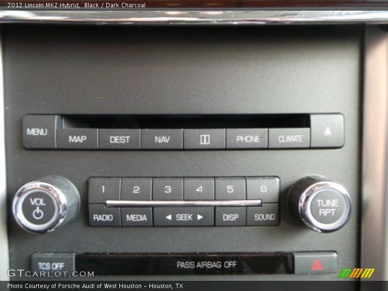 Black / Dark Charcoal 2012 Lincoln MKZ Hybrid