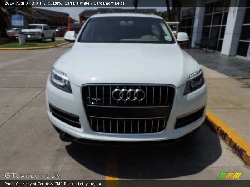 Carrara White / Cardamom Beige 2014 Audi Q7 3.0 TFSI quattro