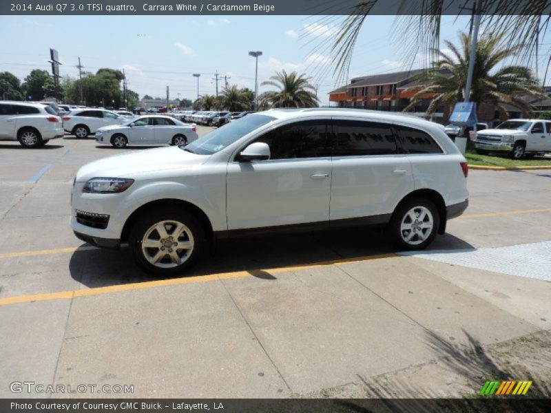 Carrara White / Cardamom Beige 2014 Audi Q7 3.0 TFSI quattro