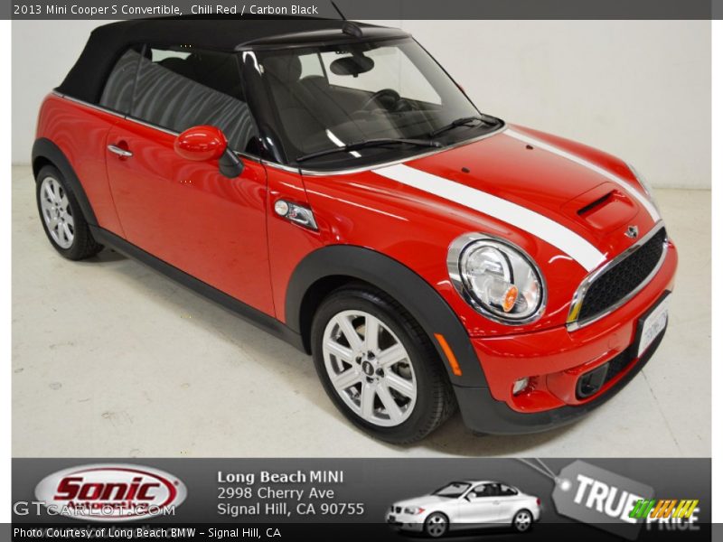Chili Red / Carbon Black 2013 Mini Cooper S Convertible