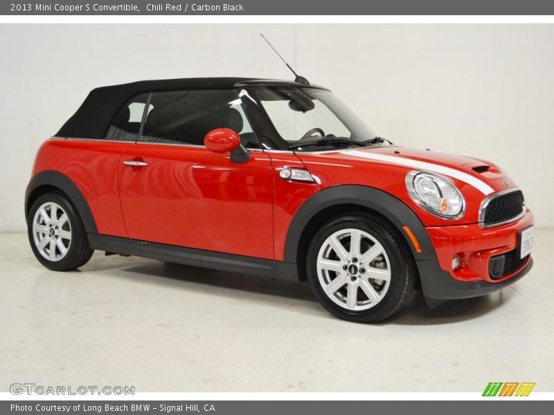 Chili Red / Carbon Black 2013 Mini Cooper S Convertible
