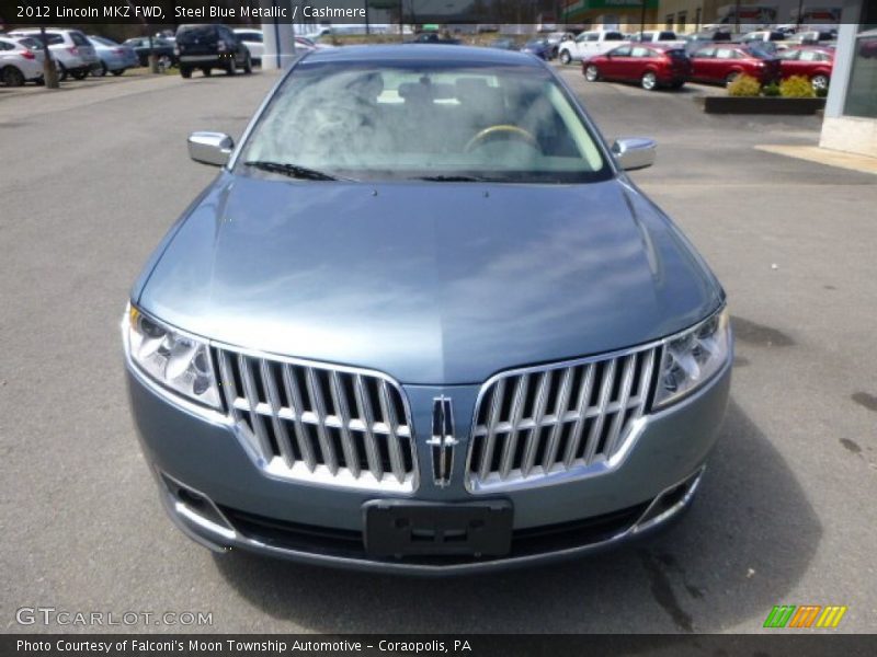 Steel Blue Metallic / Cashmere 2012 Lincoln MKZ FWD