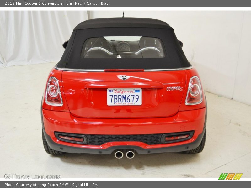 Chili Red / Carbon Black 2013 Mini Cooper S Convertible