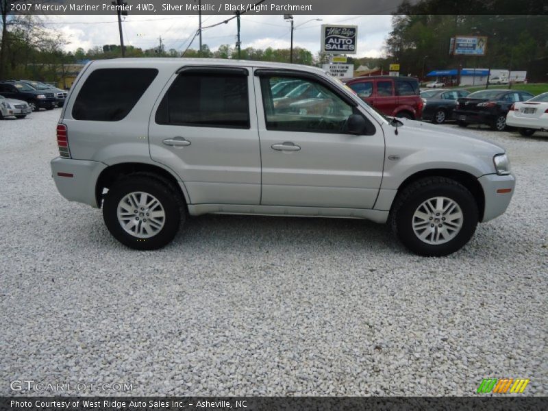 Silver Metallic / Black/Light Parchment 2007 Mercury Mariner Premier 4WD