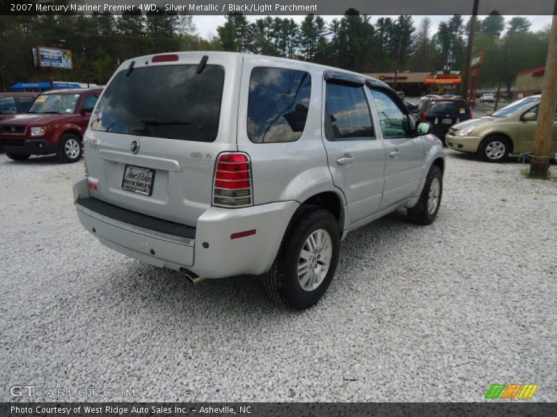 Silver Metallic / Black/Light Parchment 2007 Mercury Mariner Premier 4WD