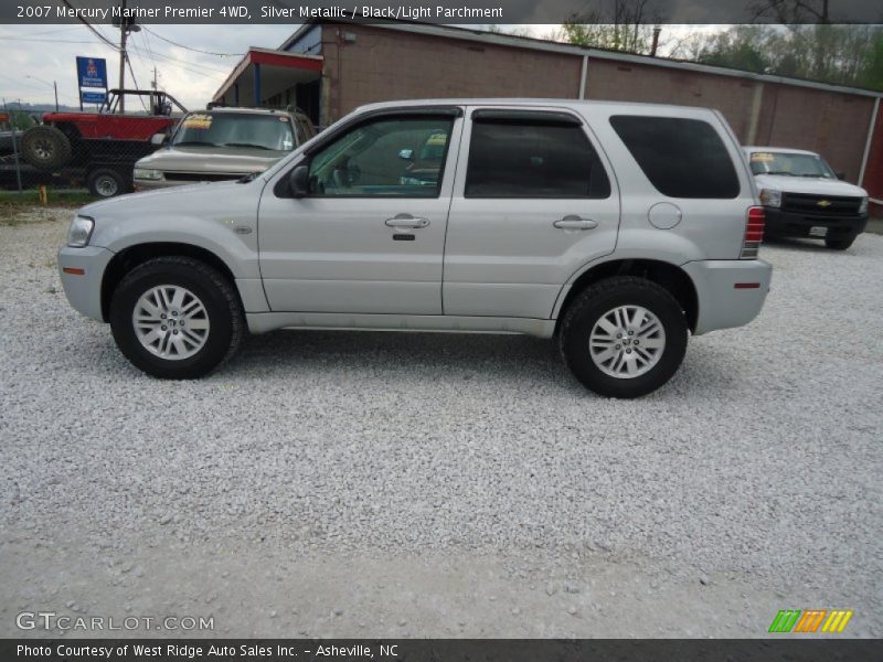 Silver Metallic / Black/Light Parchment 2007 Mercury Mariner Premier 4WD