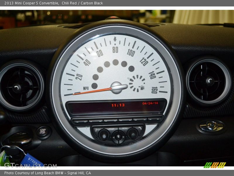 Chili Red / Carbon Black 2013 Mini Cooper S Convertible