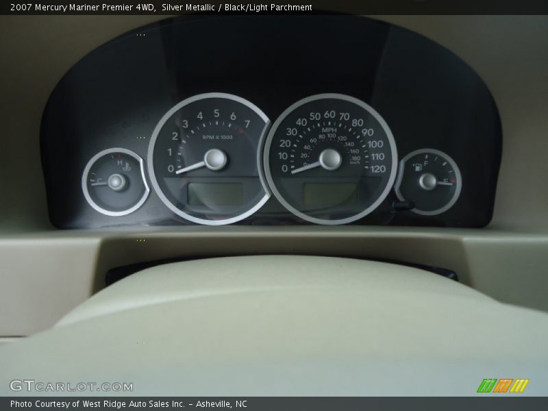 Silver Metallic / Black/Light Parchment 2007 Mercury Mariner Premier 4WD